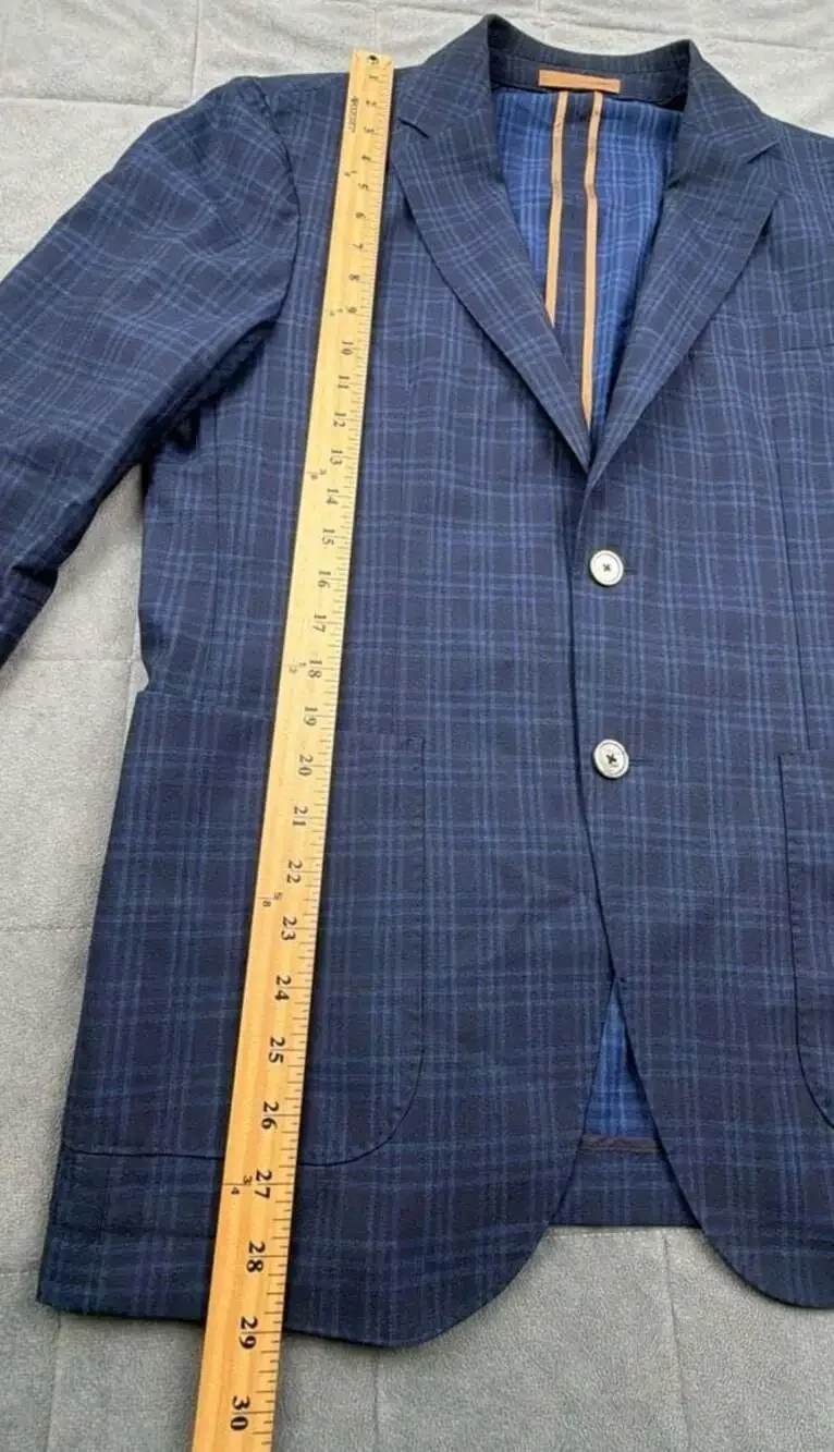 BOSS Hugo Boss T-Heston-224 Luxury Performance Blue Plaid Sport Coat